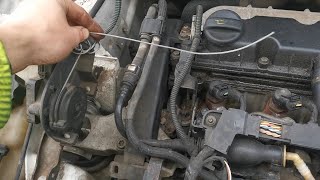 2004 Citroen Berlingo Throttle Cable Repair  new fuel and air filter [upl. by Ttelrats]