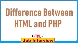 15 Difference Between HTML and PHP [upl. by Ramoh327]