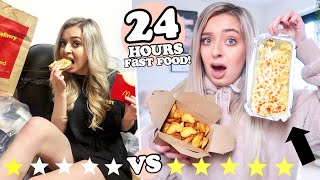 24 HOURS eating ONLY fast food BEST and WORST takeaways in my AREA [upl. by Eba]