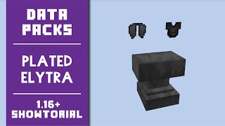 Plated Elytra 30 Data Pack  ShowcaseTutorial  Minecraft 116 [upl. by Richlad179]