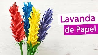 Lavanda de papel  Flores de papiroflexia rápidas y decorativas [upl. by Tera]