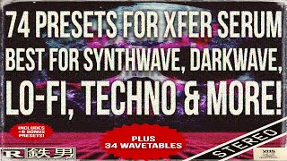 Serum Presets Pack  Free Serum Presets  74 Presets For Synthwave Darkwave Techno and more [upl. by Palua]