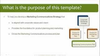 Marketing Communications Plan Template [upl. by Siravat]