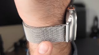 Stainless Steel Milanese Loop Compatible with Apple Watch Band Review [upl. by Jeremie111]