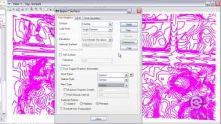 InRoads Surface Import from Graphics  Contours [upl. by Fine907]