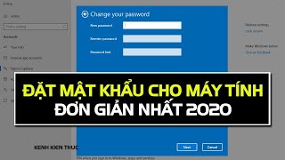 Cách đặt mật khẩu cho máy tính Win 10 đơn giản nhất 2020 [upl. by Jaymee]