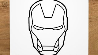 How to draw IRON MAN step by step EASY [upl. by Sherfield858]