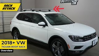 2018 Volkswagen Tiguan with Thule EVO Raised Rail WingBar EVO Roof Rack [upl. by Mancino]