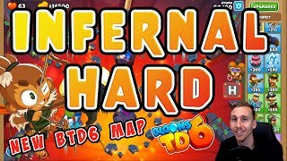 Infernal Hard  New BTD6 Map and Hero Skin [upl. by Mattah]