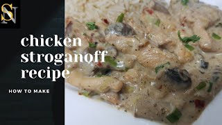 Chicken Stroganoff recipe  Russian cuisine  Saima Nabeel [upl. by Breban689]