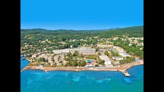 Греция остров КорфуКеркира отель Месонги бич 3Messonghi Beach Holiday Resort 3 Corfu Greece [upl. by Leivad]