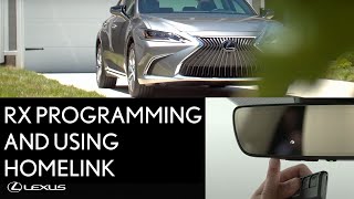 Lexus HowTo Set Up Lexus Homelink in the RX  Lexus [upl. by Leiram858]