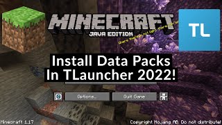 How To Install Data Packs In TLauncher 2022 [upl. by Ananna]