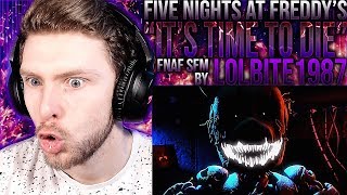 Vapor Reacts 1020  FNAF SFM FNAF 3 SONG ANIMATION quotIts Time to Diequot by lolbite1987 REACTION [upl. by Garvey]