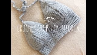 CROCHET BRALETTE TUTORIAL for bigger chest [upl. by Jenesia]