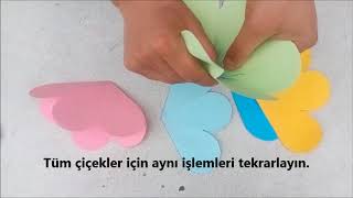 Kağıt Çiçek Yapımı  Origami Sanatı [upl. by Beulah847]