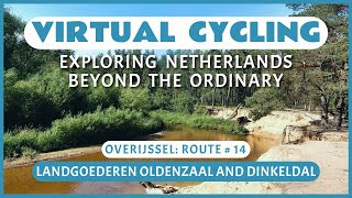 Fietsroute Landgoederen Oldenzaal en Dinkeldal  Virtueel Fietsen [upl. by Enilav906]