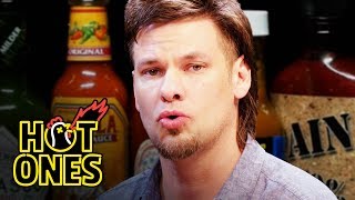 Theo Von Fights the Dark Arts While Eating Spicy Wings  Hot Ones [upl. by Tocci924]