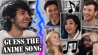 GUESS THE ANIME SONG feat akidearest Gigguk CDawgVA Sydsnap amp BaronJ [upl. by Lepine596]