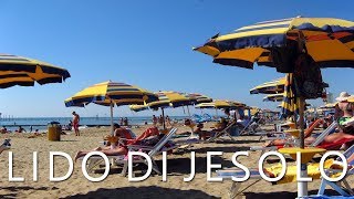 Lido di Jesolo Italy  Beach resort on the Adriatic Sea [upl. by Eldwin]