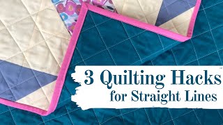 3 Quilting Hacks for Sewing Straight Lines [upl. by Bhatt]