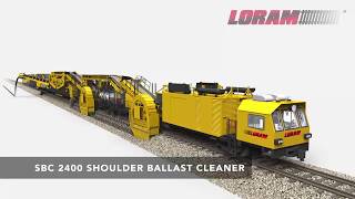 Loram Shoulder Ballast Cleaner SBC2400 [upl. by Nesiaj]