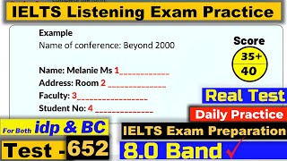 IELTS Listening Practice Test 2025 with Answers Real Exam  652 [upl. by Anitniuq883]