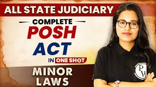 POSH Act 2013 One Shot  Minor Law  All State Judiciary Exam [upl. by Meek]