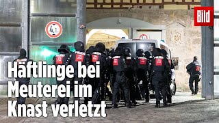 Gefängnismeuterei Polizei stürmt Knast in Thüringen  JVA Untermaßfeld [upl. by Henrieta]