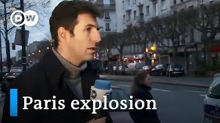 TV reporter live on air during Paris explosion  Journal [upl. by Godiva]