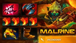 Malrine HUSKAR Mid  Patch 737d  Full Gameplay Dota Class [upl. by Franckot]