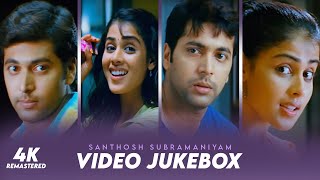 Santosh Subramaniam  4K Video Jukebox Remastered  Jayam Ravi  Genelia  Music  Devi Sri Prasad [upl. by Ijic]