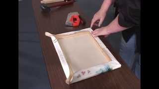 How to Stretch a Canvas for oil amp acrylic paintings giclees and prints [upl. by Carleen]