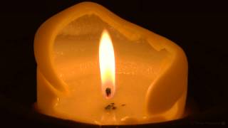 Virtual Candle Close Up Candle with Soft Crackling Fire Sounds Full HD [upl. by Aitnwahs559]