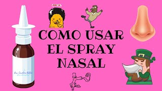 COMO USAR EL SPRAY NASAL [upl. by Claribel]