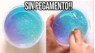 HAZ SLIME CON 1 INGREDIENTE💦 Probando Recetas SIN Pegamento [upl. by Ardnael775]