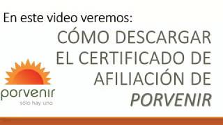 🚀Descargar CERTIFICADO PORVENIR 💥 Bien Explicado [upl. by Hills]