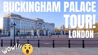 Buckingham Palace Tour  London  Home to the Royal Family  RIP Queen Elizabeth II [upl. by Ahseym]