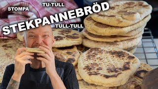 Stekpannebröd  Enkelt bröd i stekpanna [upl. by Sucramraj626]