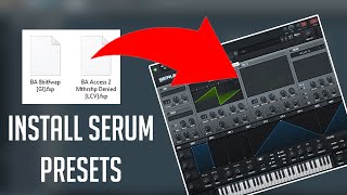 How to install Serum Presets in LESS than 1 minute [upl. by Obed154]